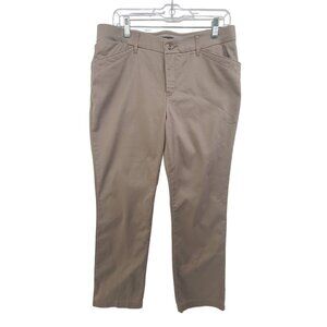 🛍️Lee  Mid Rise Straight Leg  Regular Fit  Casual Pants Khaki Size M